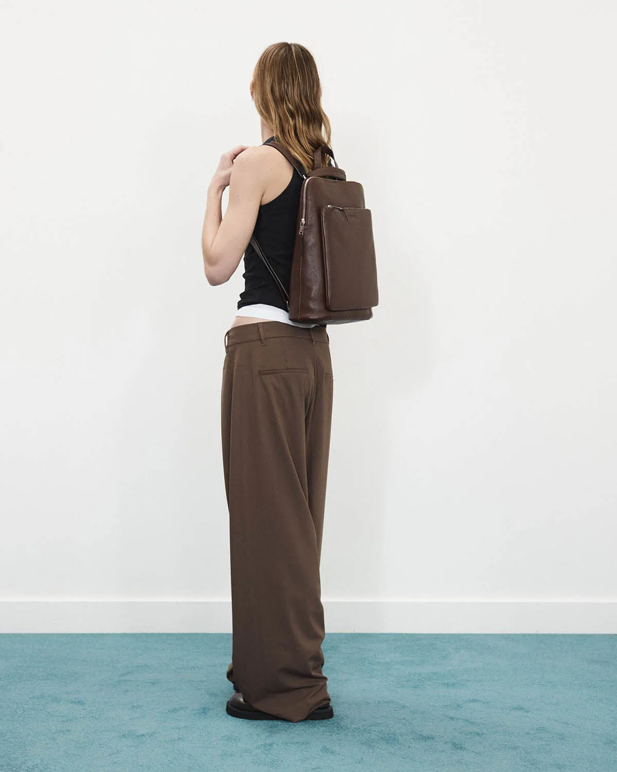 Backpack: Coffee Pebbled Leather