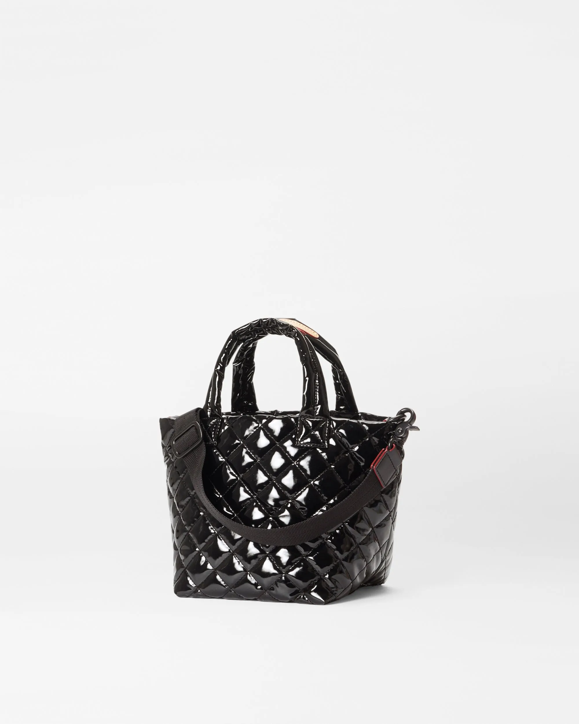 Black Lacquer Micro Metro Tote Deluxe