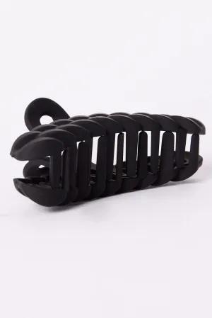 Black Lock Chain Shaped Hair Claw Clip
