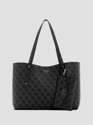 Black Logo Brenton Tote Bag