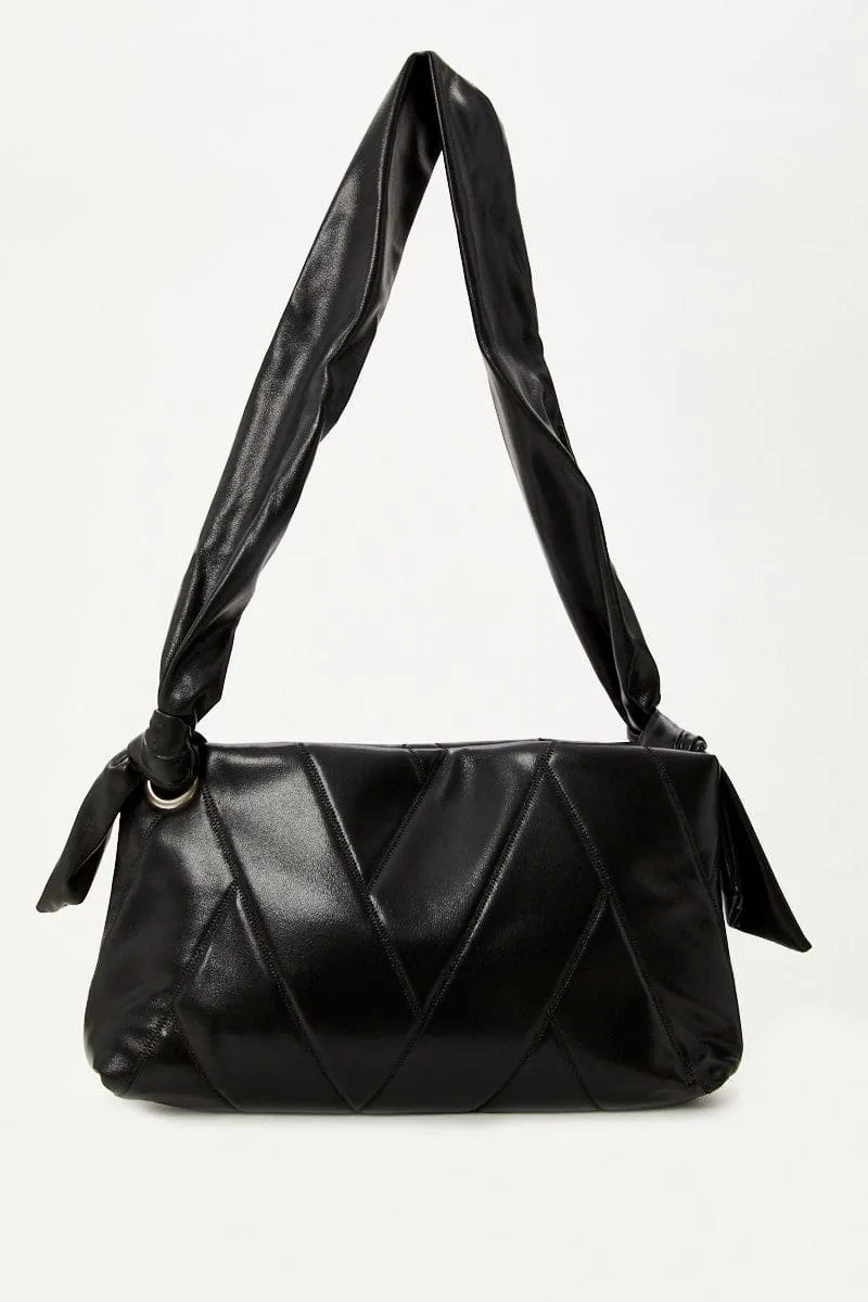 Black Under Arm Quilted Bag