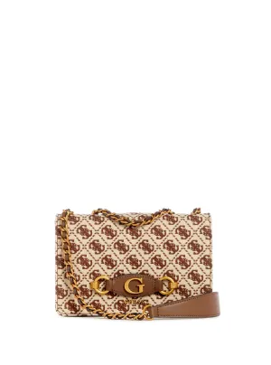 Brown Logo Izzy Crossbody Bag