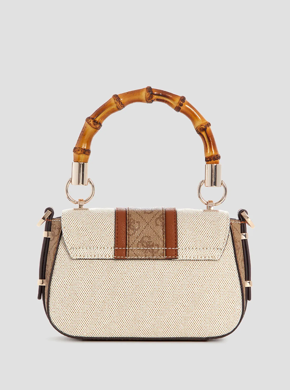 Brown Logo Kerima Bamboo Mini Bag
