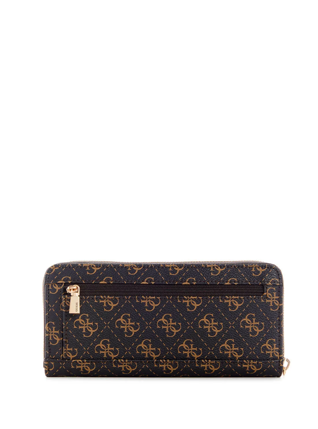 Brown Logo Laurel Large Wallet