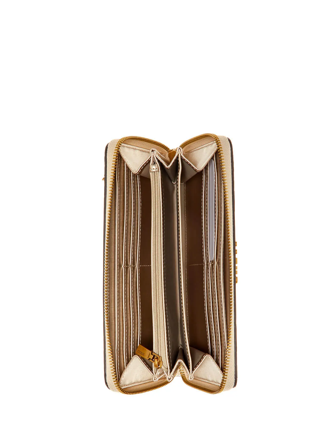 Brown Logo Laurel Large Wallet