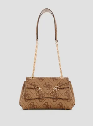 Brown Logo Lorelei Crossbody Bag