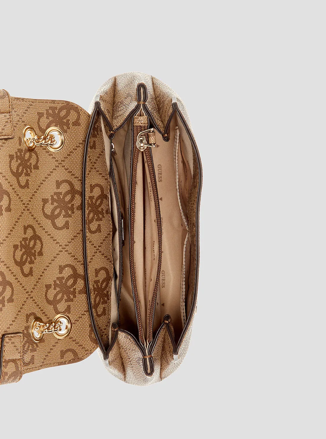 Brown Logo Lorelei Crossbody Bag