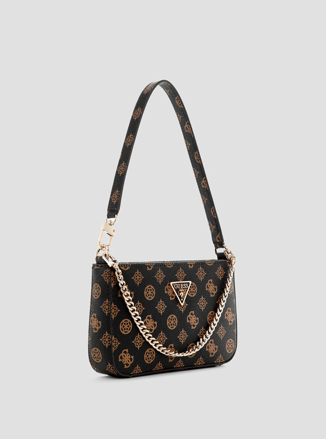 Brown Logo Noelle Mini Shoulder Bag