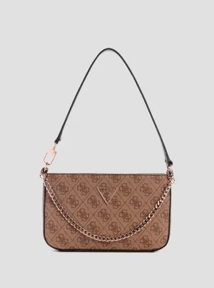 Brown Logo Noelle Mini Shoulder Bag
