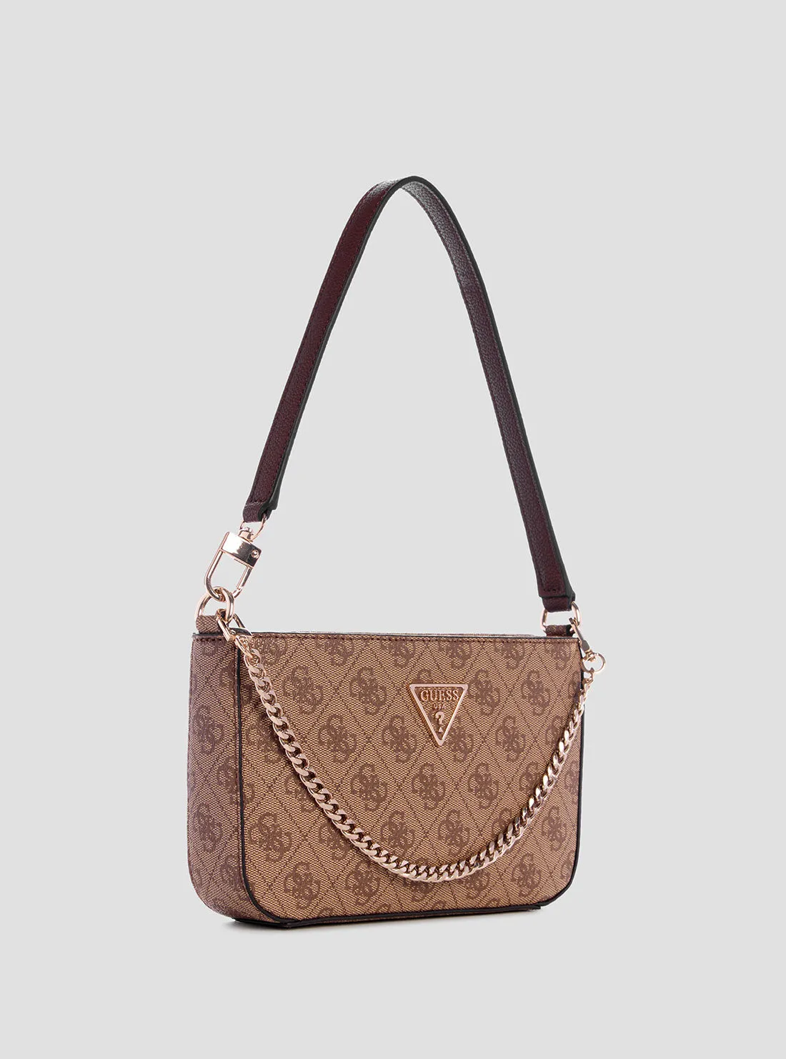 Brown Logo Noelle Mini Shoulder Bag