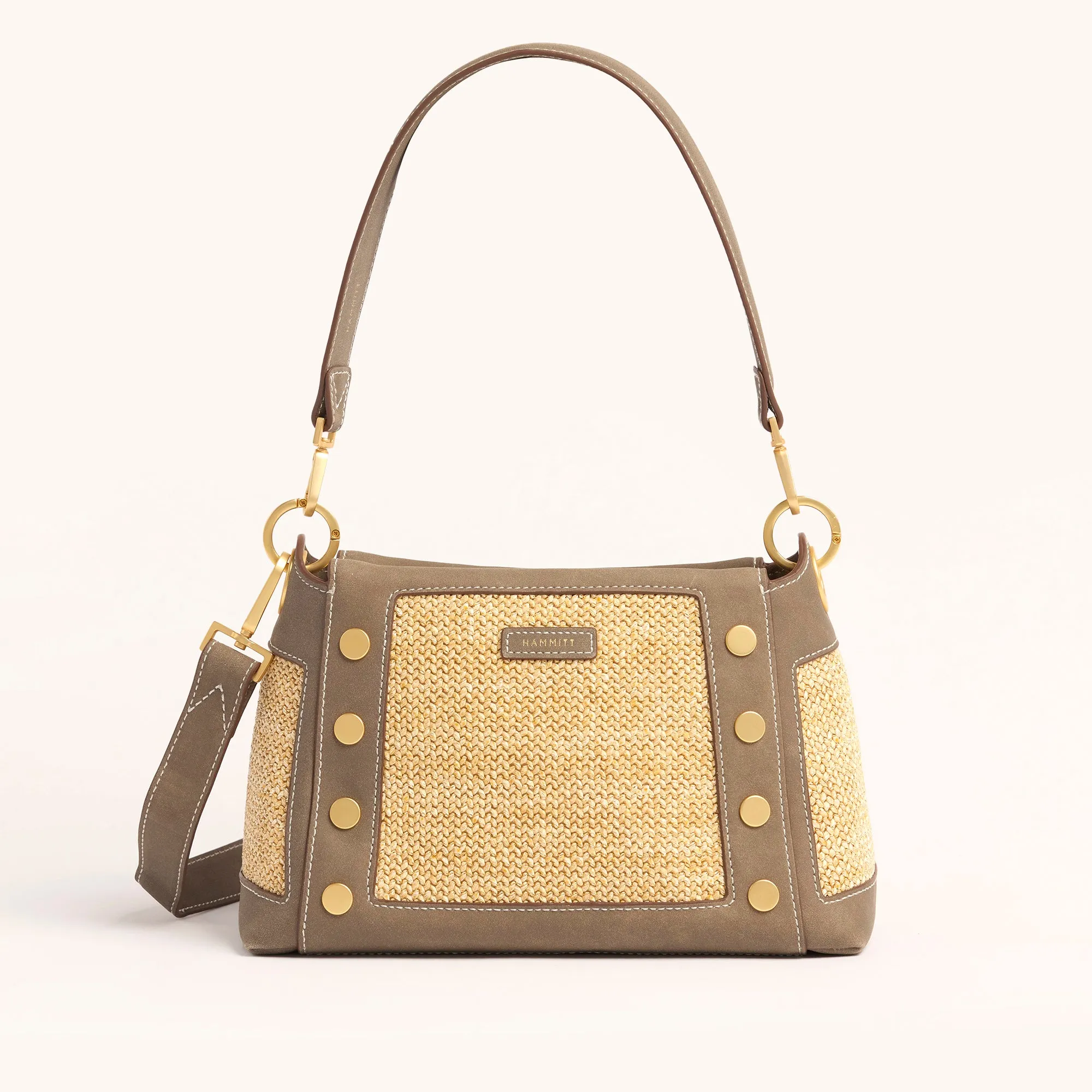 Bryant | Pewter Raffia/Brushed Gold | Med