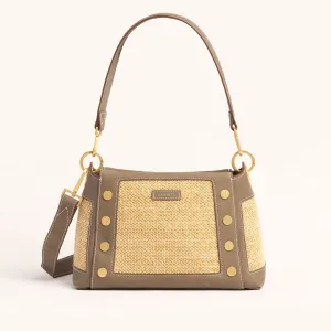 Bryant | Pewter Raffia/Brushed Gold | Med