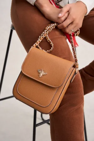 Catriona Leather Crossbody Bag - Tan