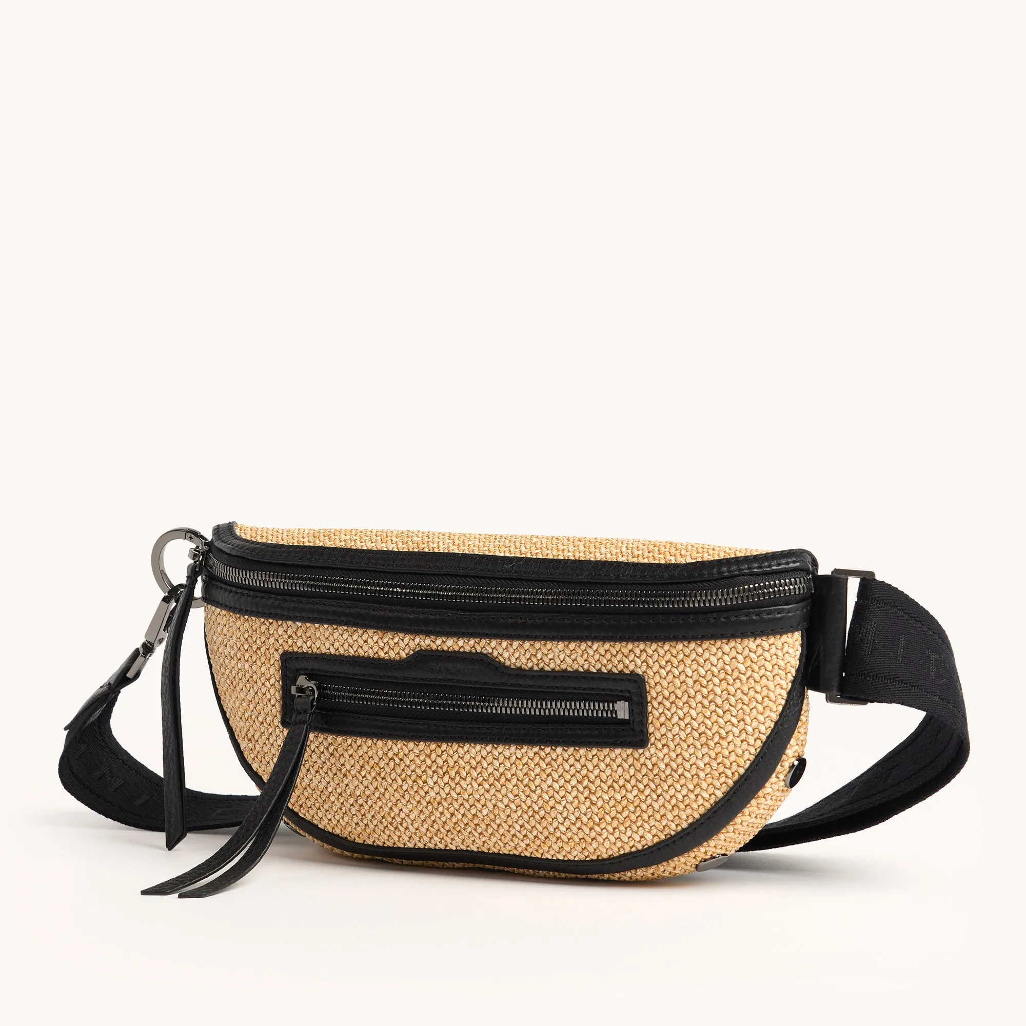 Charles Crossbody | Chaparral Raffia/Gunmetal | Med