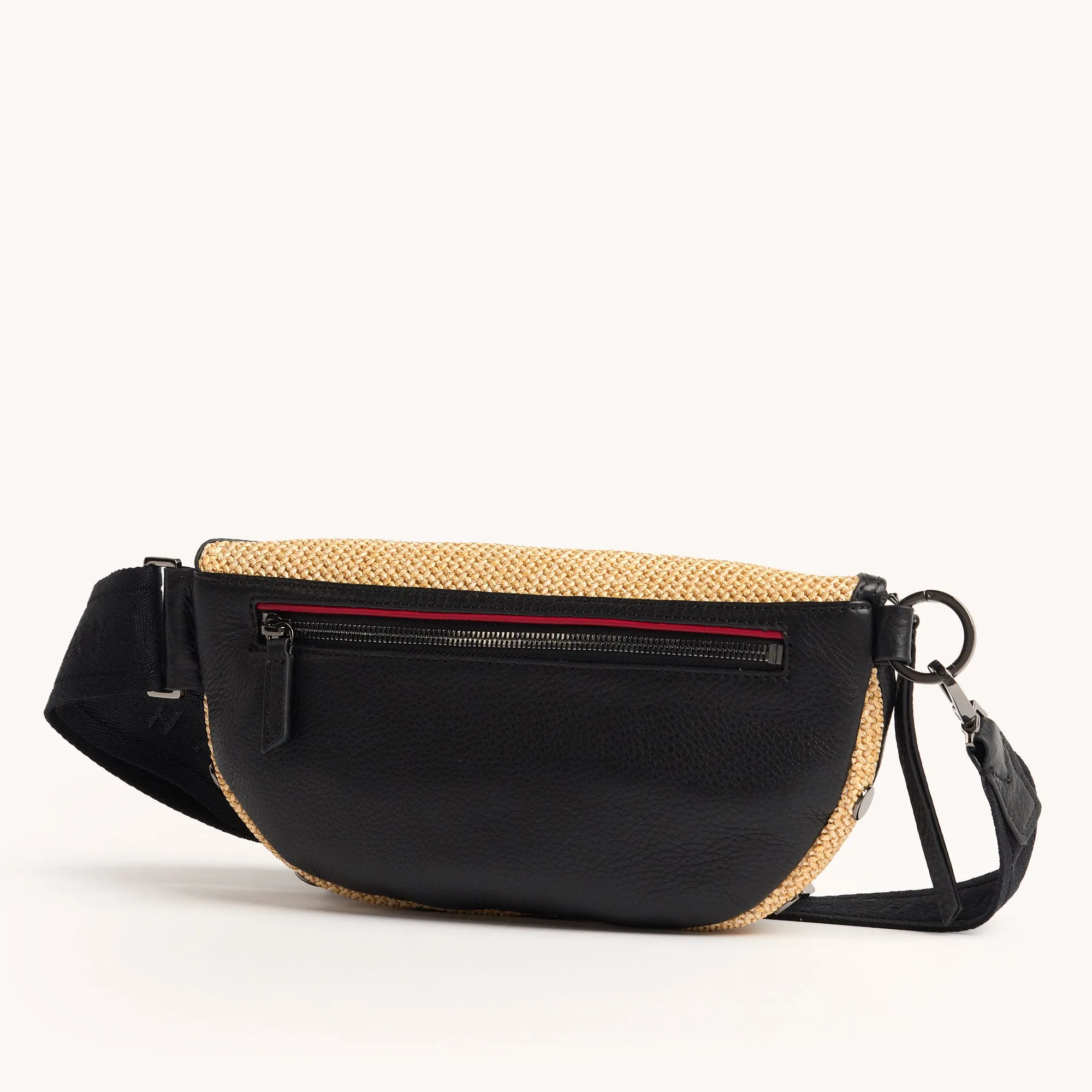 Charles Crossbody | Chaparral Raffia/Gunmetal | Med