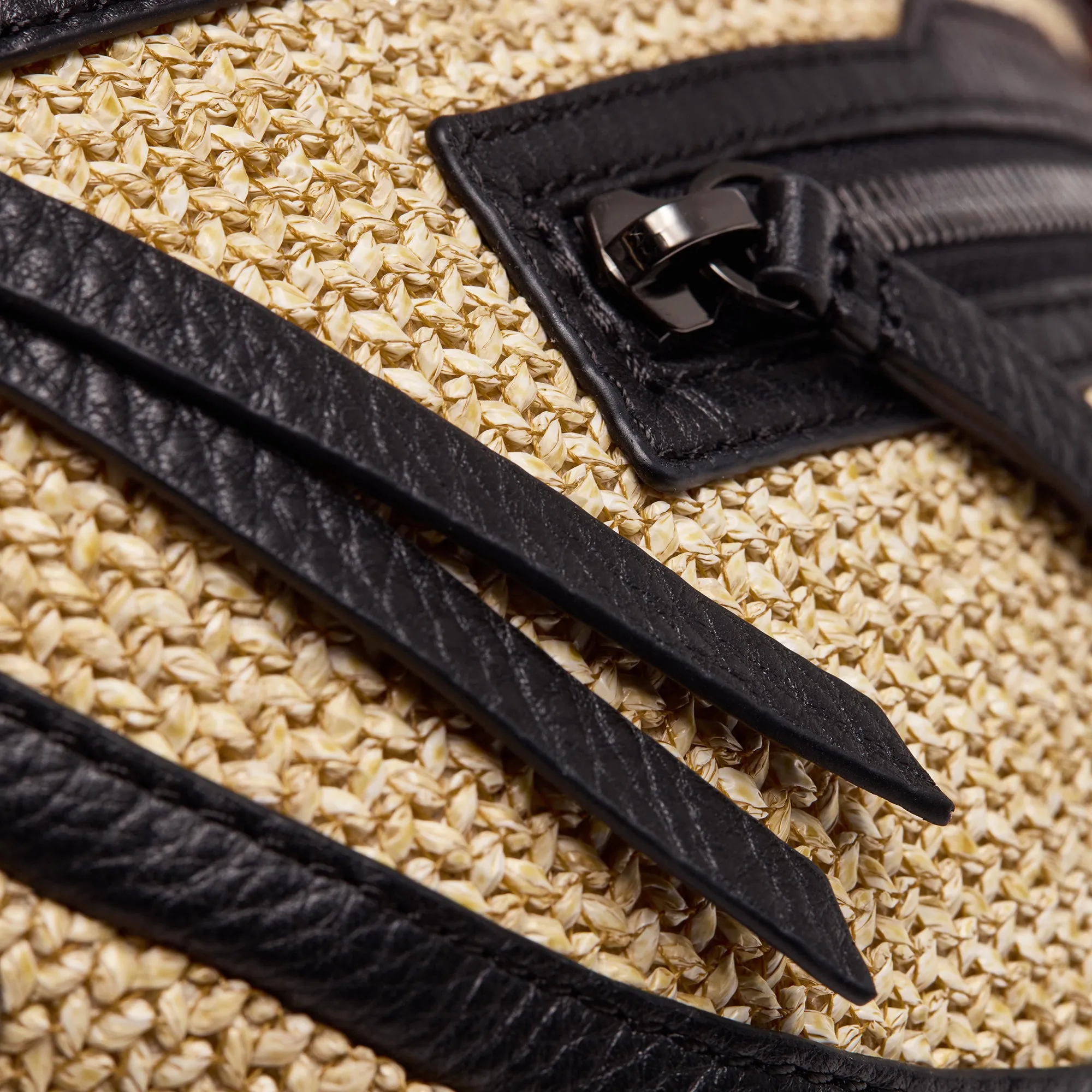 Charles Crossbody | Chaparral Raffia/Gunmetal | Med