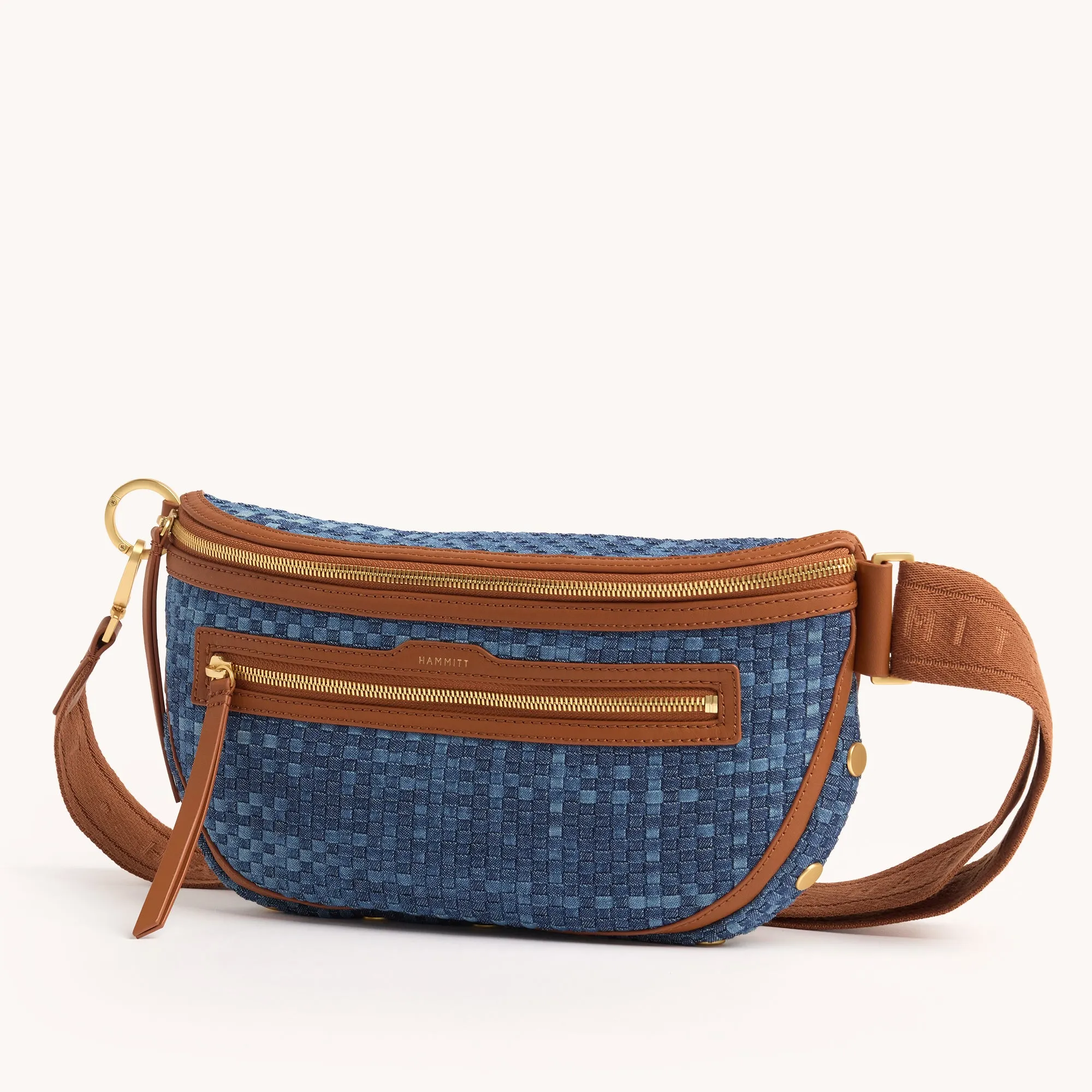 Charles Crossbody | Mosaic Denim/Brushed Gold | Lrg