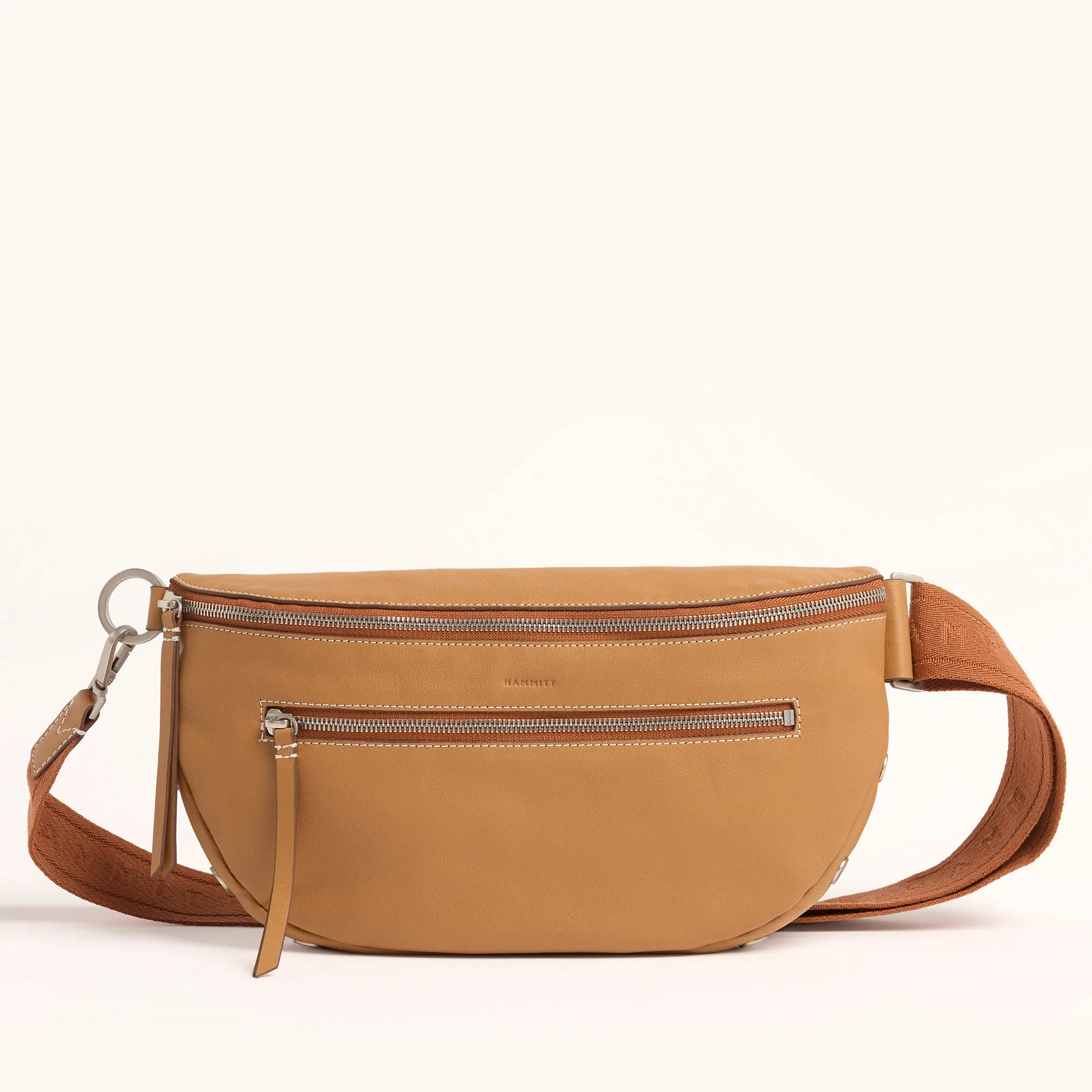Charles Crossbody | Oak Edge/Brushed Silver | Lrg