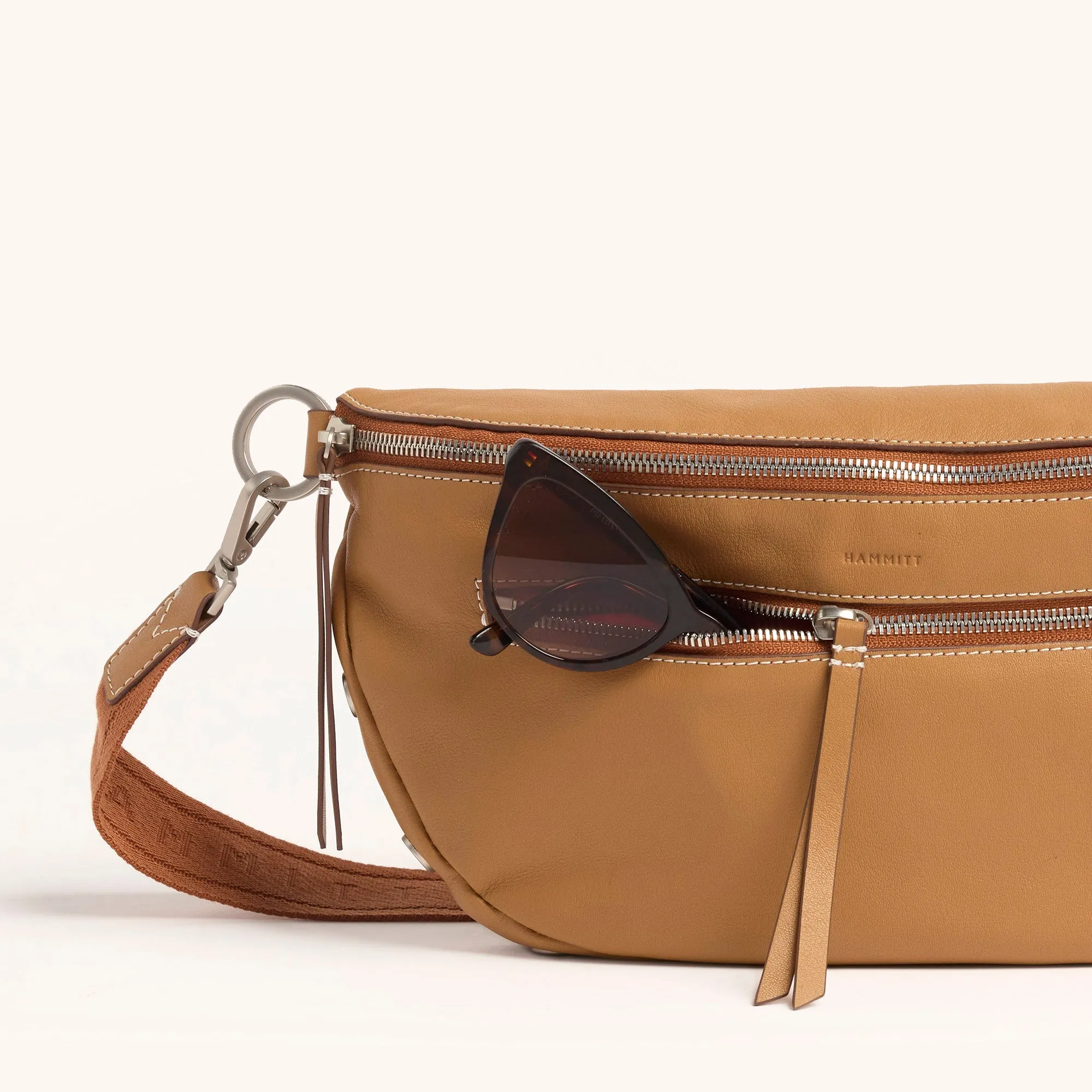 Charles Crossbody | Oak Edge/Brushed Silver | Lrg