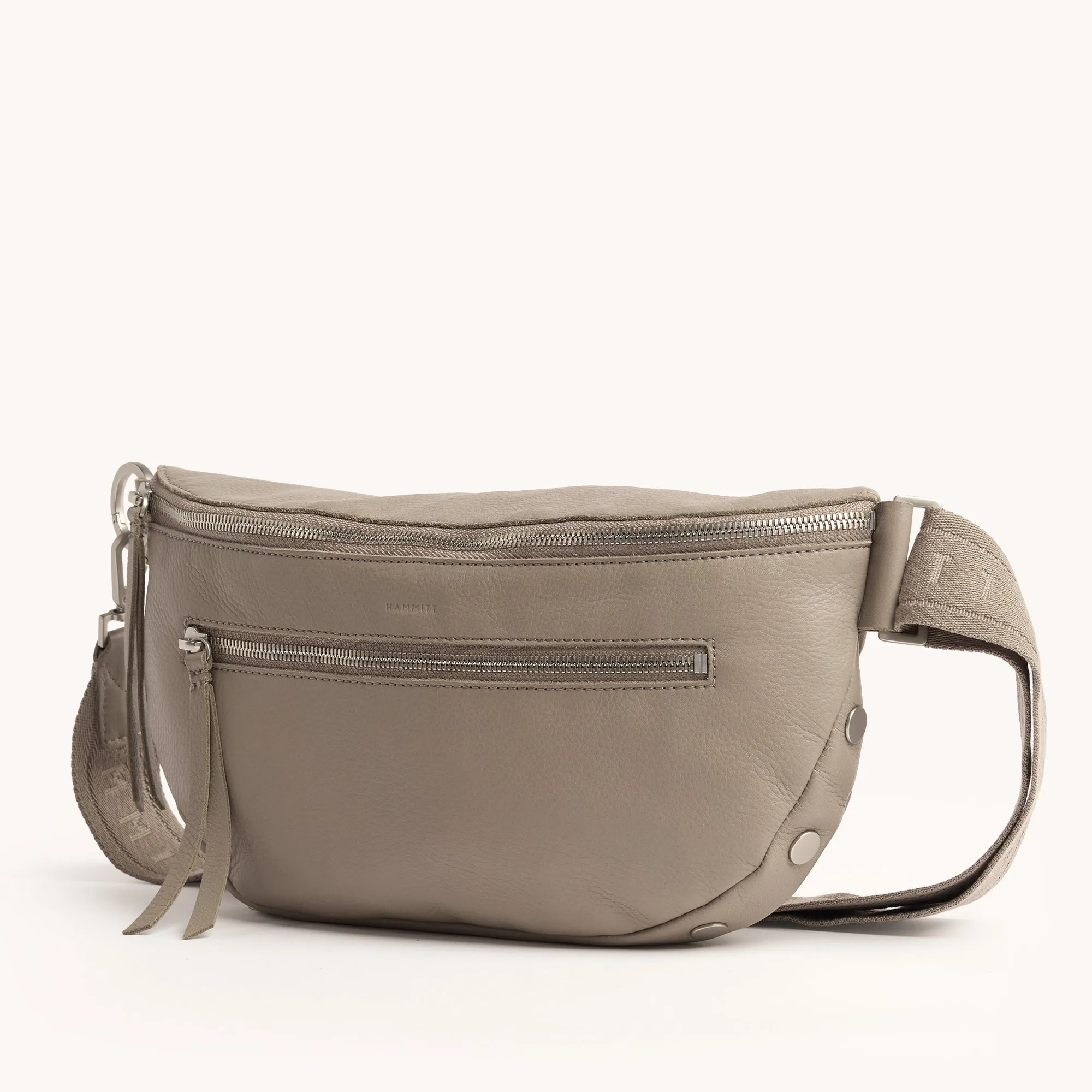 Charles Crossbody | Pewter Pebble/Brushed Silver | Lrg