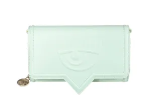 Chiara Ferragni Eyelike Embossed Chain-Link Clutch Bag