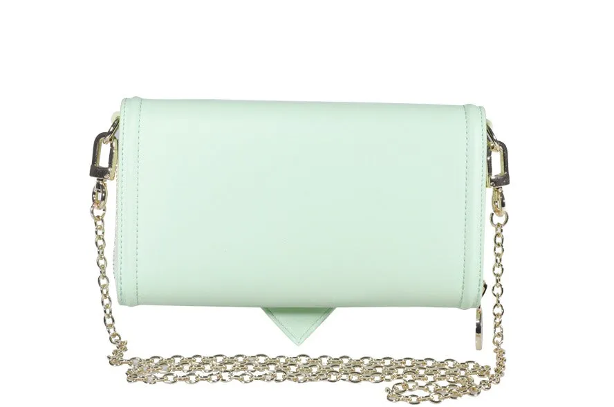 Chiara Ferragni Eyelike Embossed Chain-Link Clutch Bag