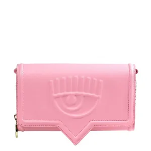 Chiara Ferragni Eyelike Embossed Chain-Link Clutch Bag