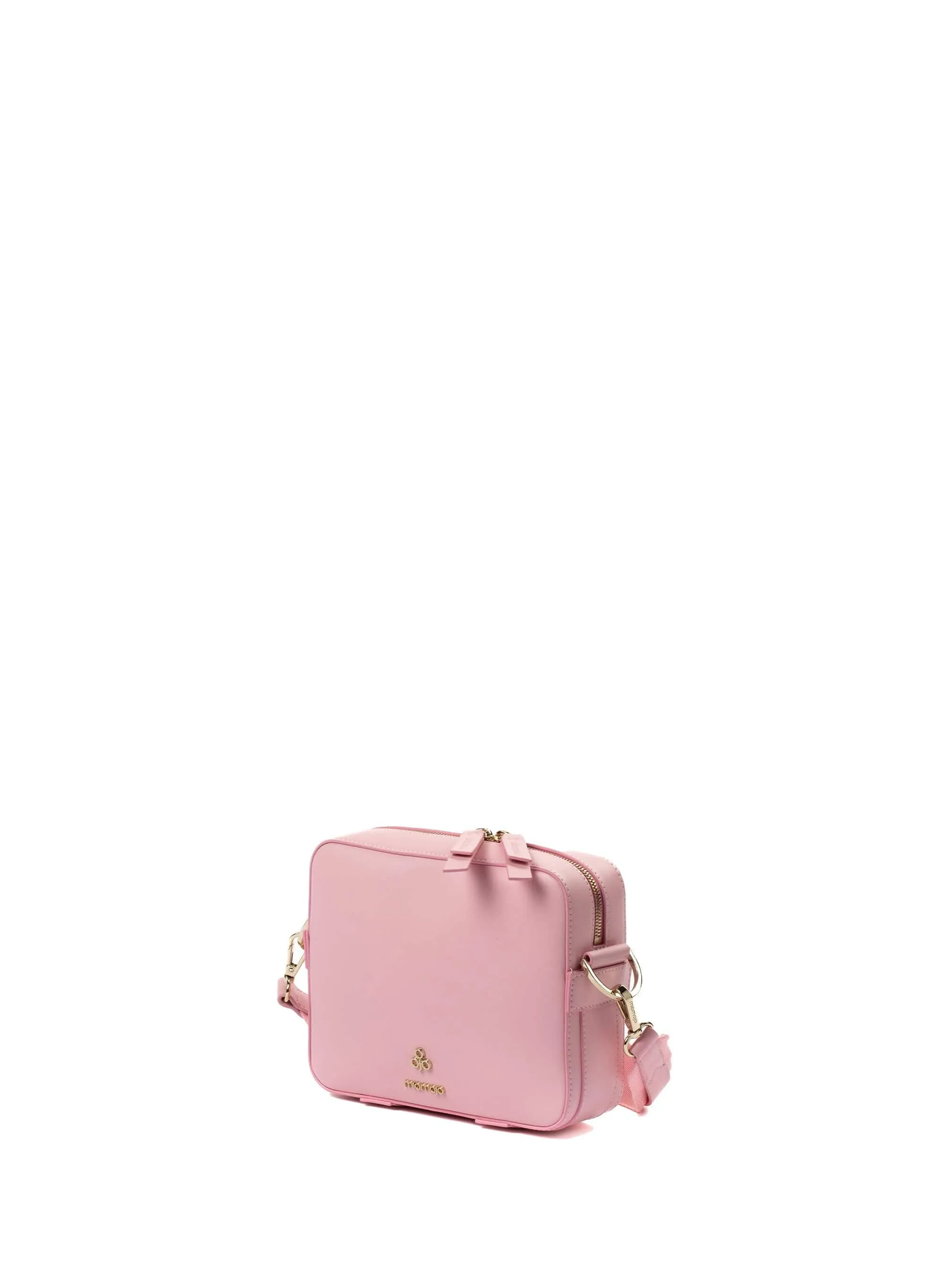 Dalila Apple Leather Vegan Crossbody Bag | Pink