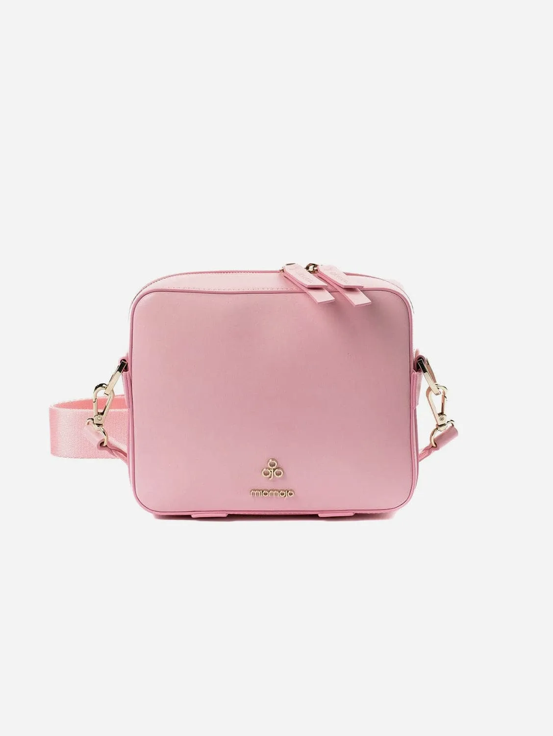 Dalila Apple Leather Vegan Crossbody Bag | Pink