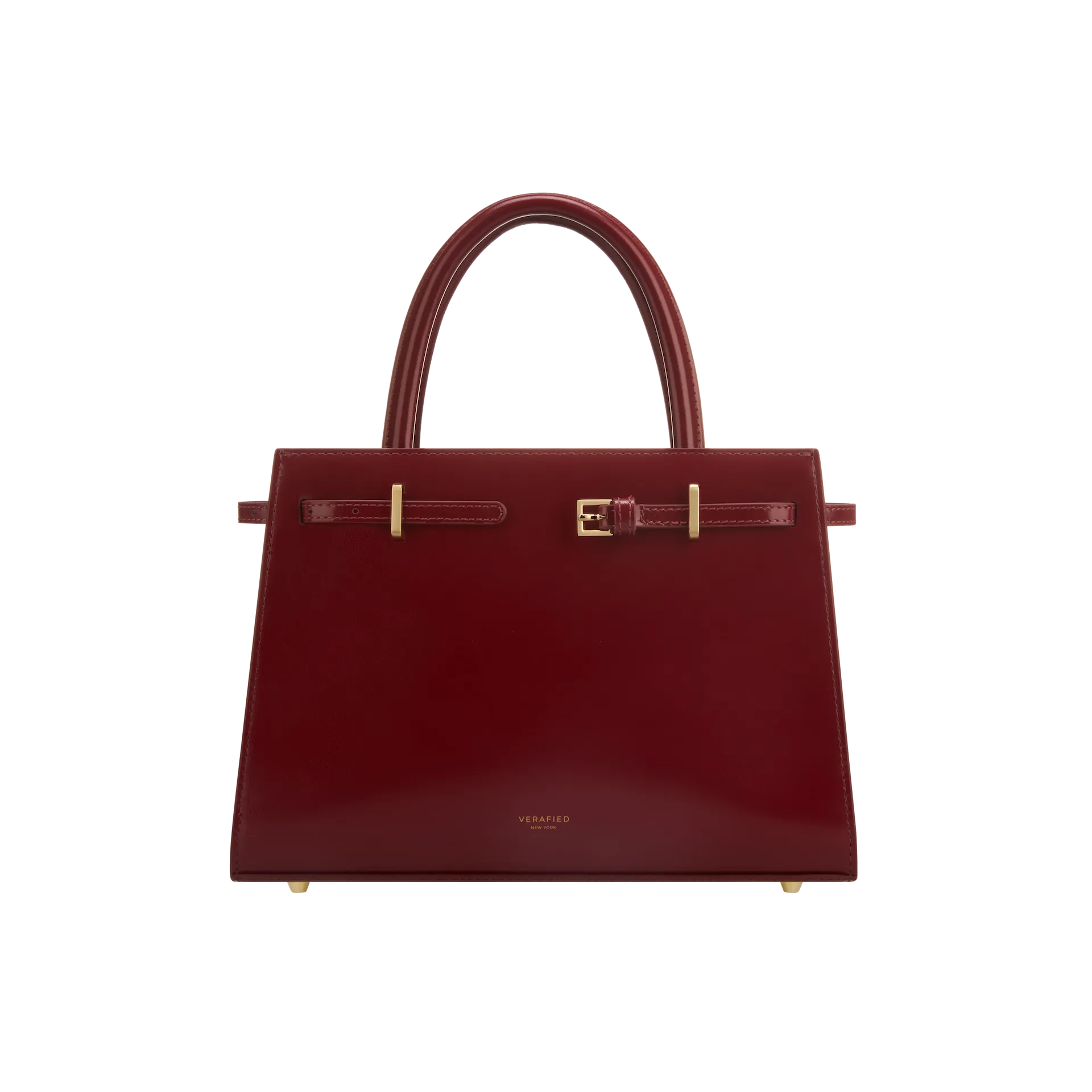 Dark Cherry Book Leather Tote Bag 25(Low Stock)