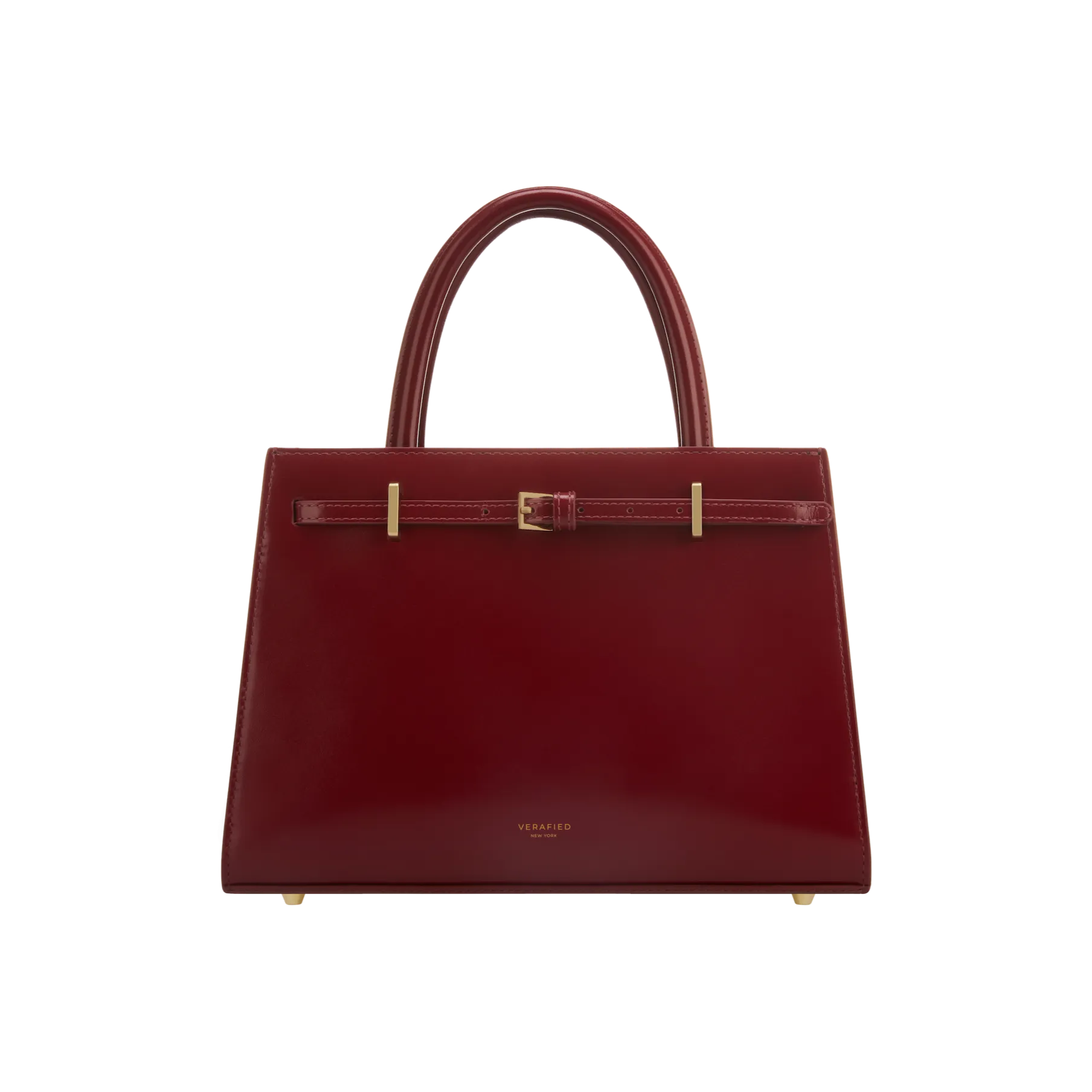 Dark Cherry Book Leather Tote Bag 25(Low Stock)