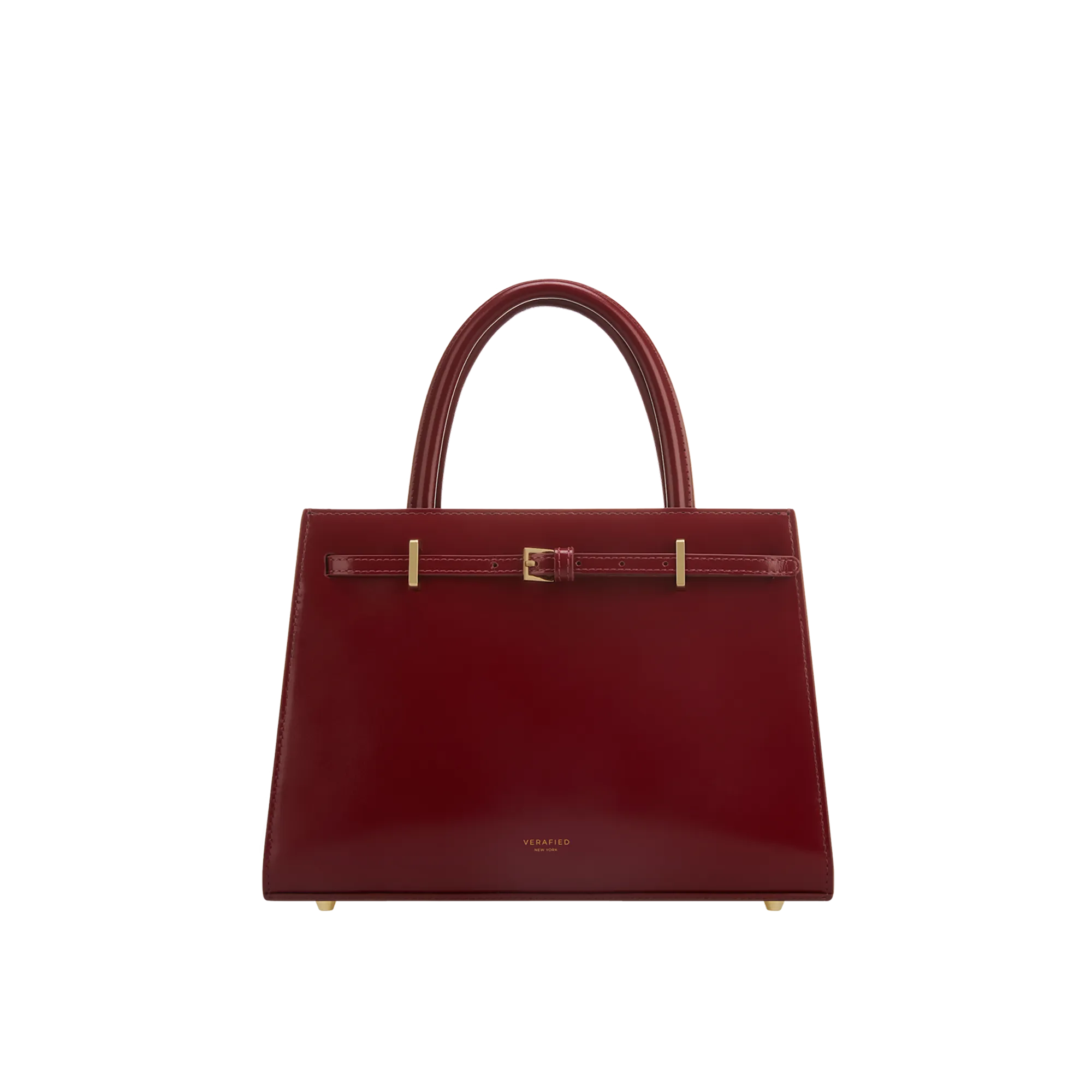 Dark Cherry Book Leather Tote Bag 25(Low Stock)