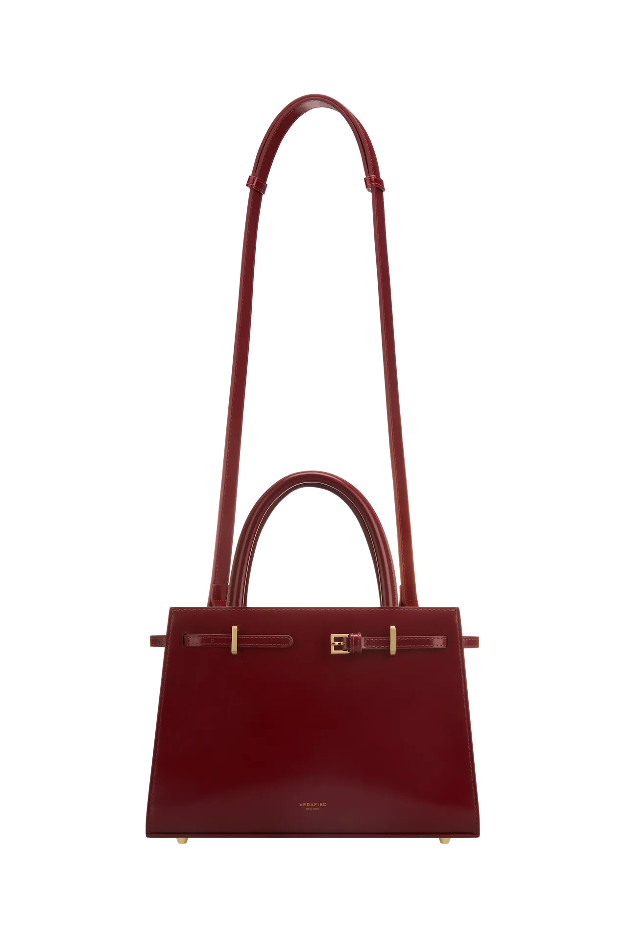 Dark Cherry Book Leather Tote Bag 25(Low Stock)
