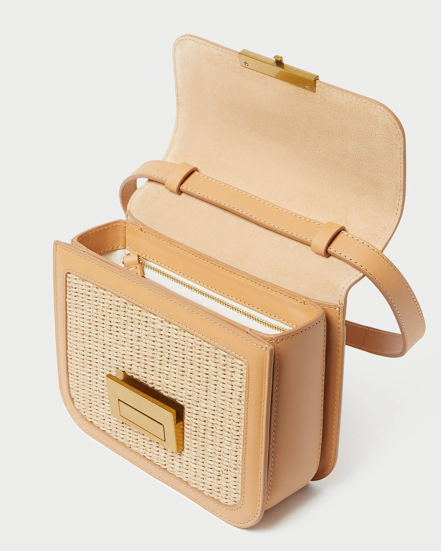 Desi Natural Straw Crossbody Bag