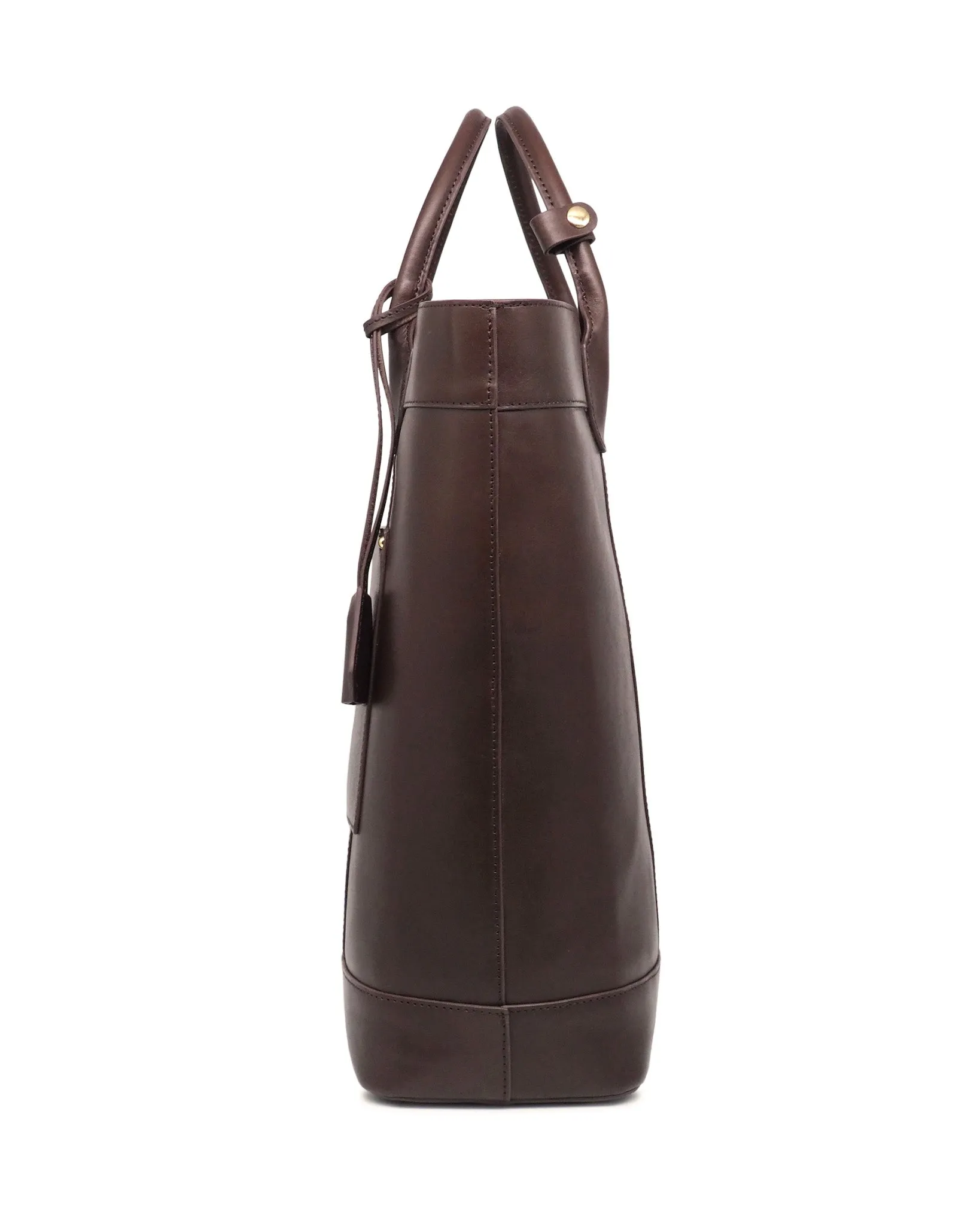 Di Classe Leather Tote (Dark Choco)