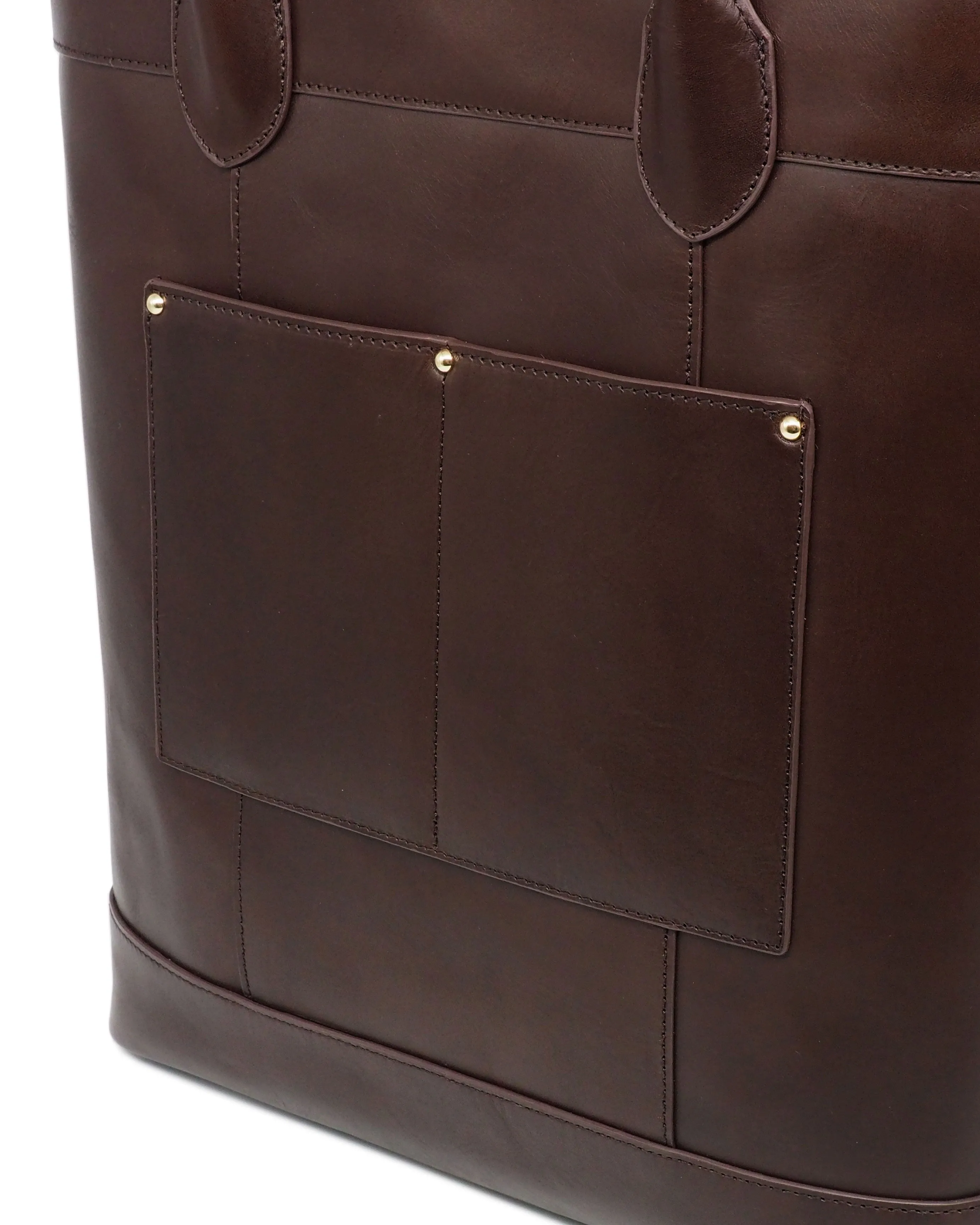 Di Classe Leather Tote (Dark Choco)