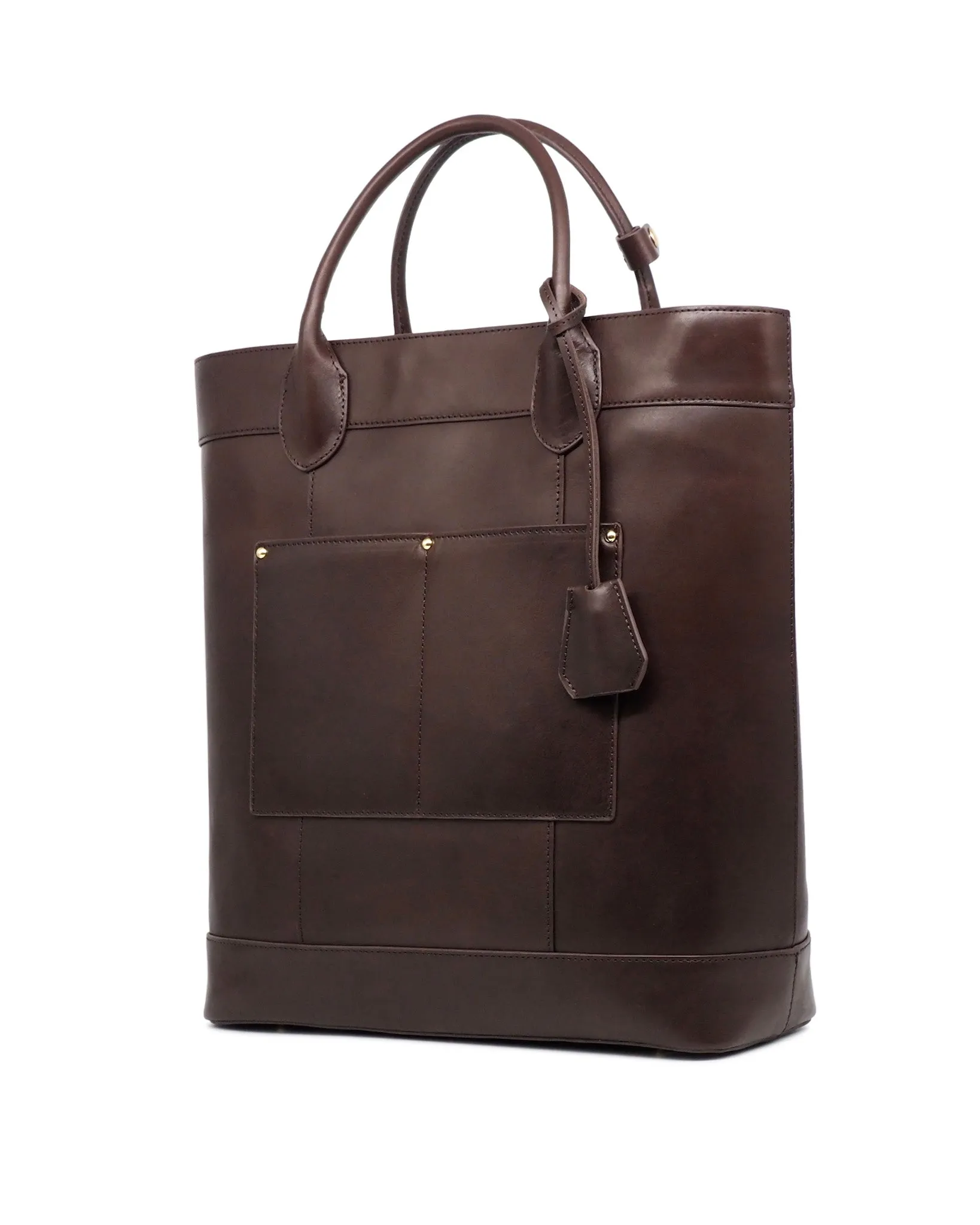 Di Classe Leather Tote (Dark Choco)