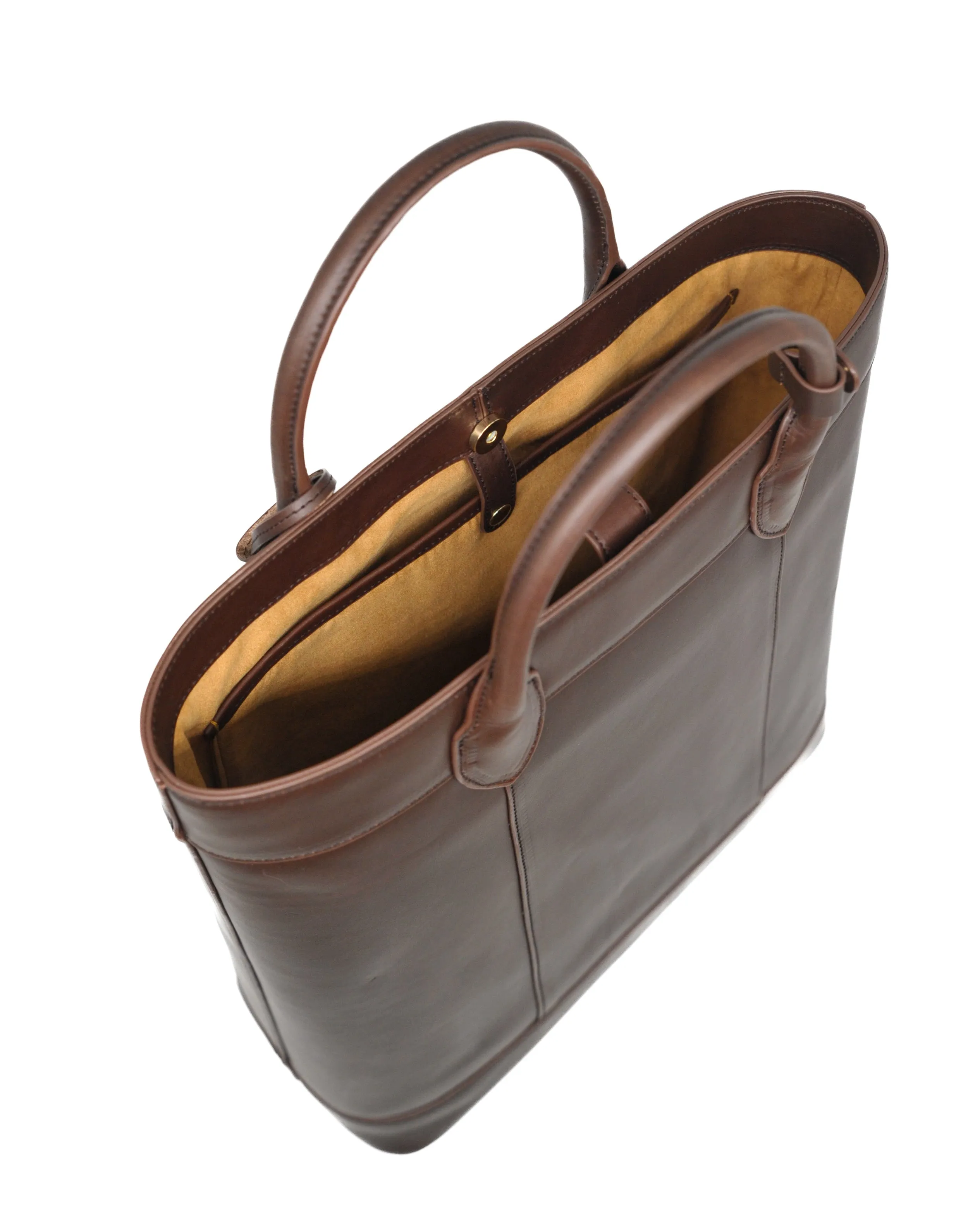 Di Classe Leather Tote (Dark Choco)
