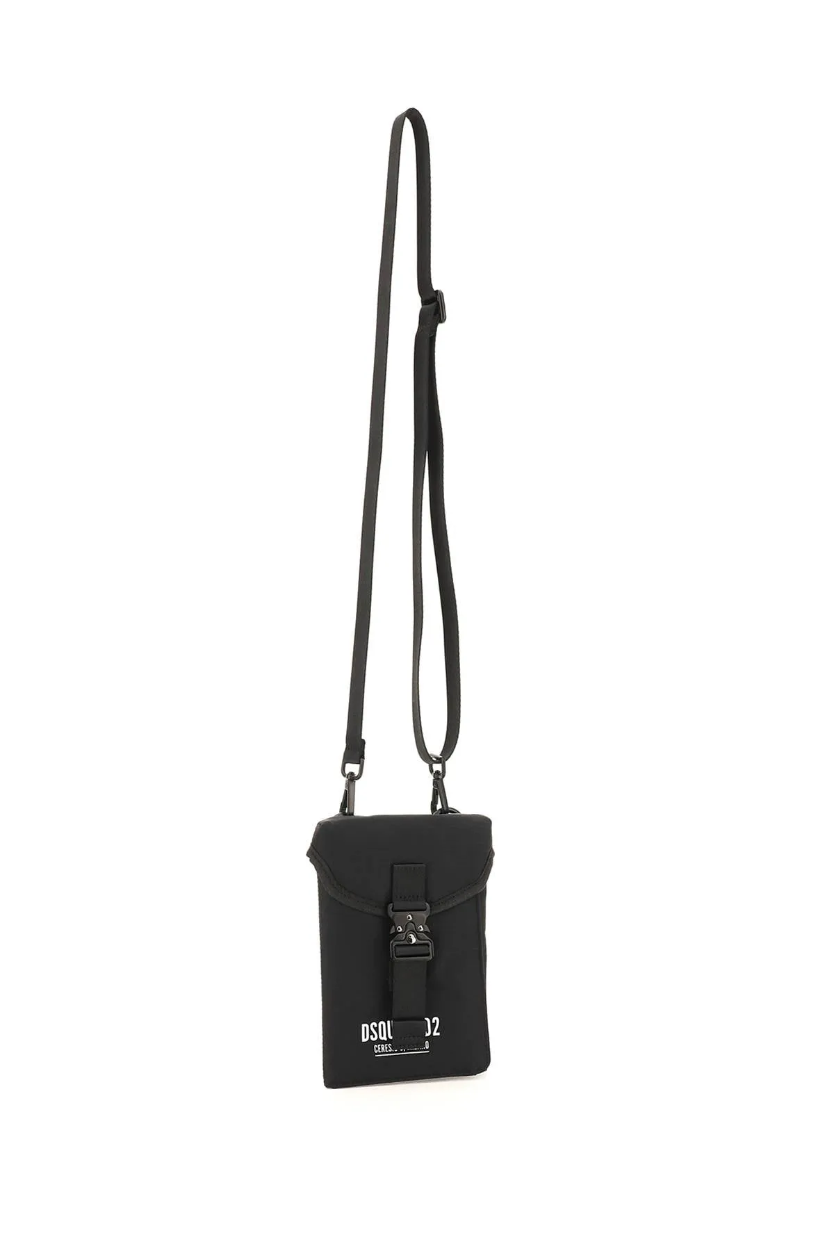 Dsquared2 Logo Printed Buckle Fastened Crossbody Bag