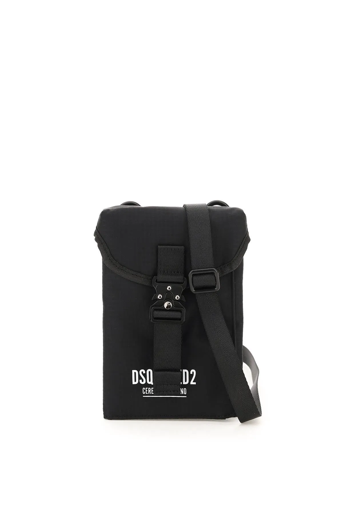 Dsquared2 Logo Printed Buckle Fastened Crossbody Bag