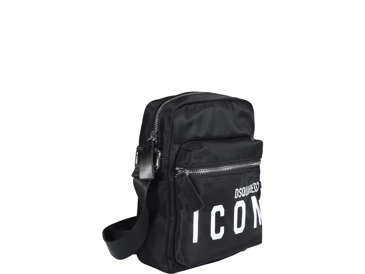 Dsquared2 Slogan Printed Messenger Bag