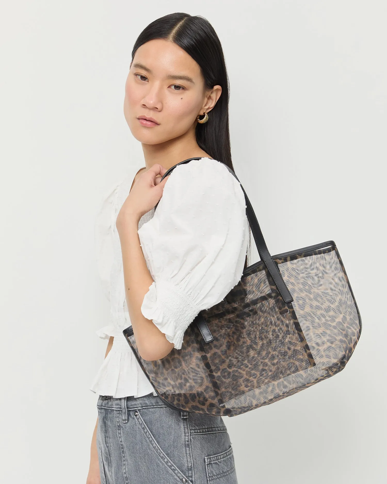 Easton Leopard Mesh Tote