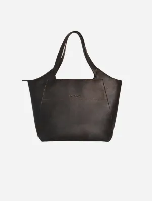 Executive Vegan Leather Business Tote | Chocolate