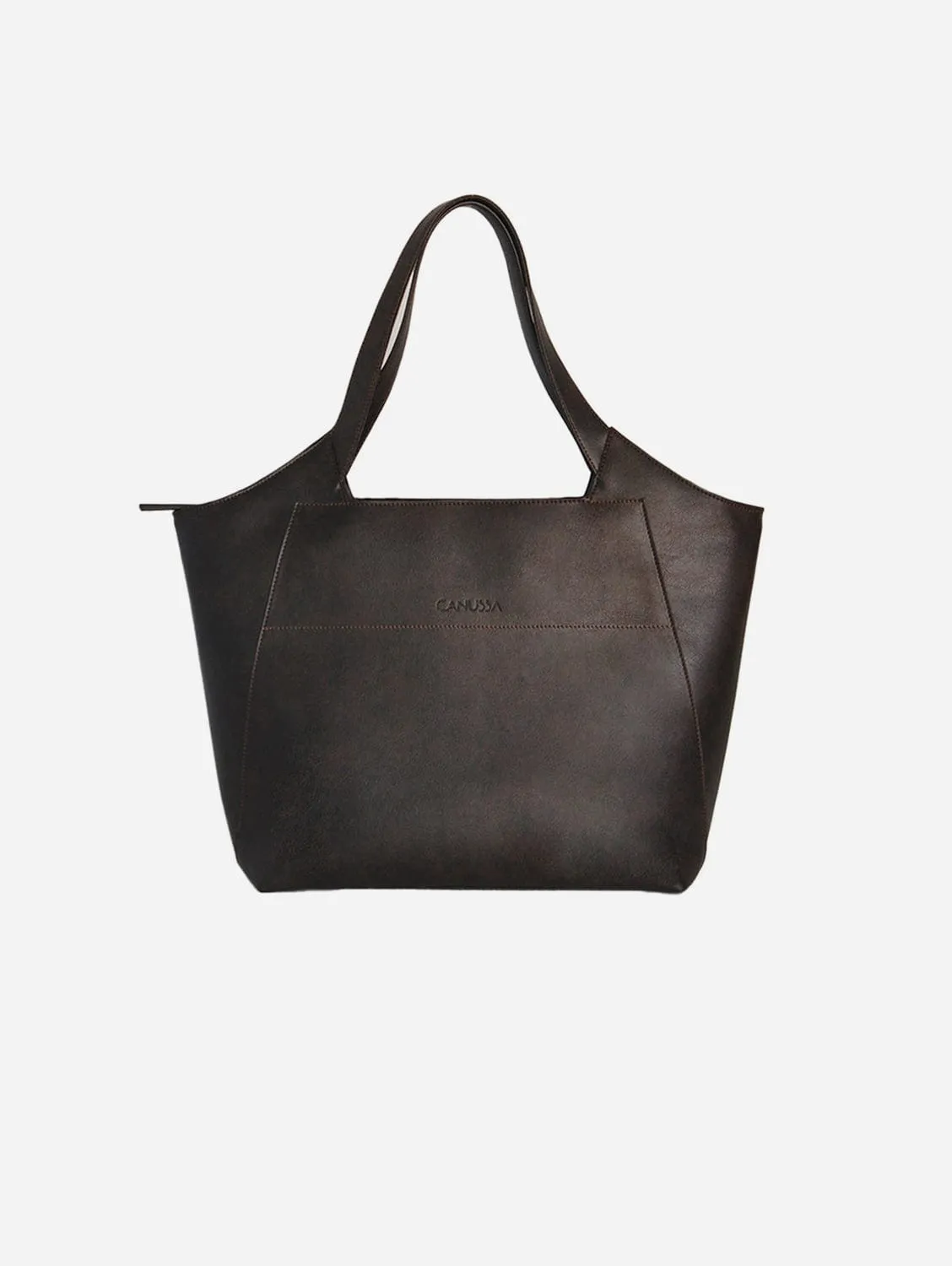 Executive Vegan Leather Business Tote | Chocolate