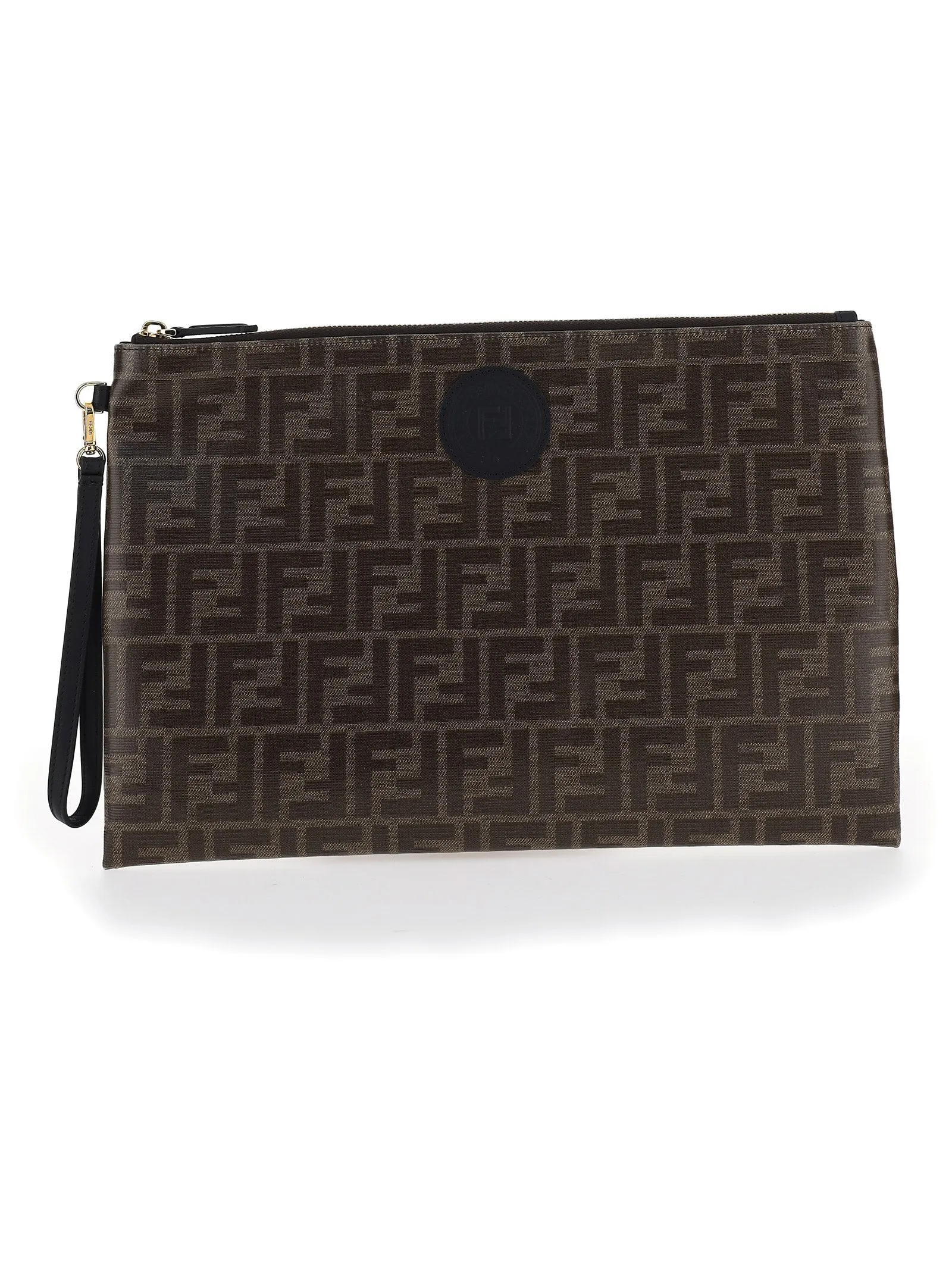 Fendi Large FF Stamp Pouch Bag