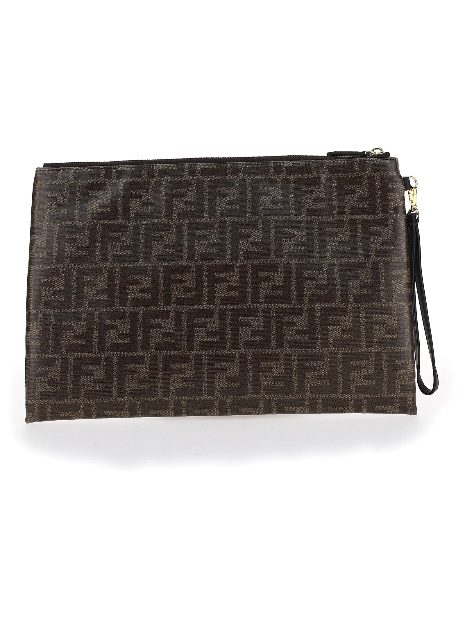 Fendi Large FF Stamp Pouch Bag
