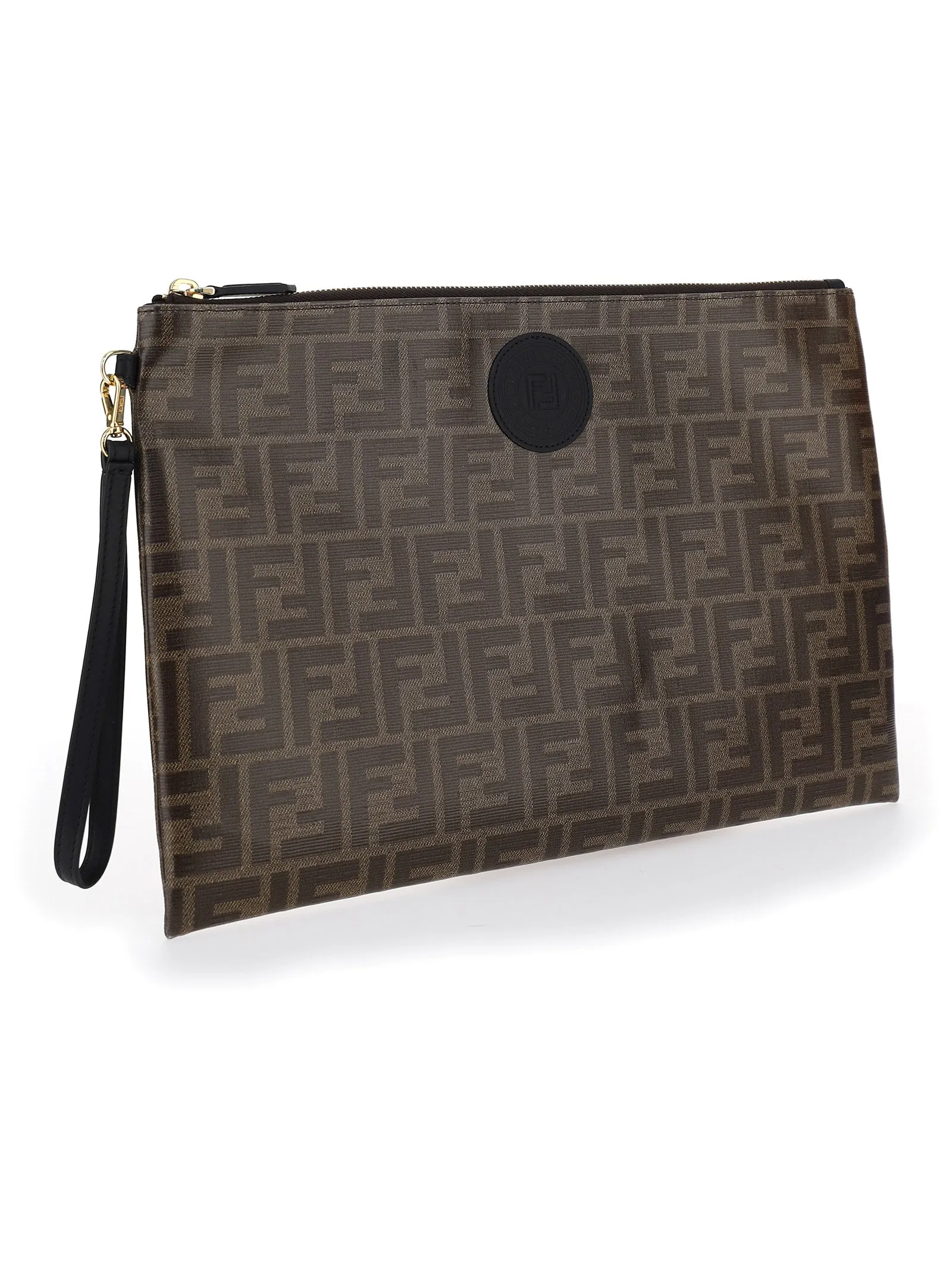 Fendi Large FF Stamp Pouch Bag