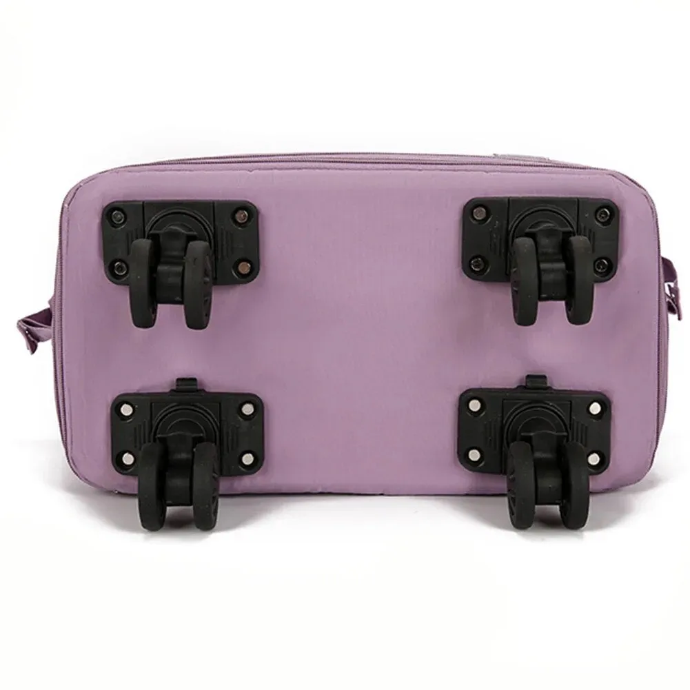 Folding Luggage Bags Expandable Rolling Duffle Pack with Wheel
