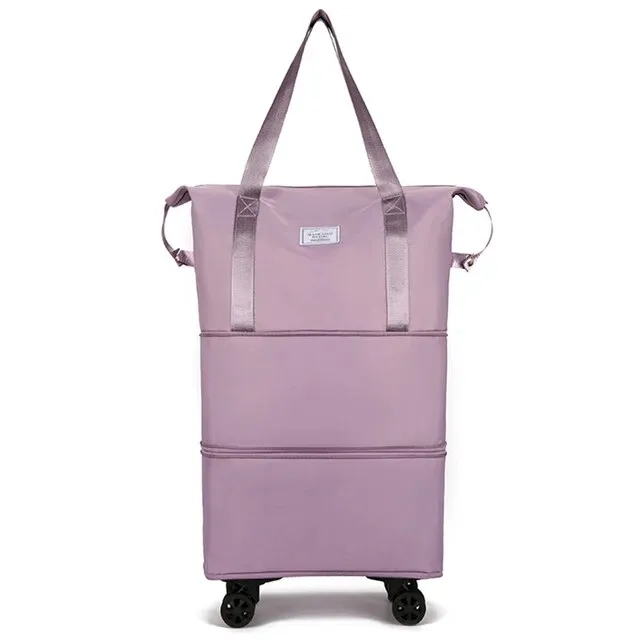 Folding Luggage Bags Expandable Rolling Duffle Pack with Wheel