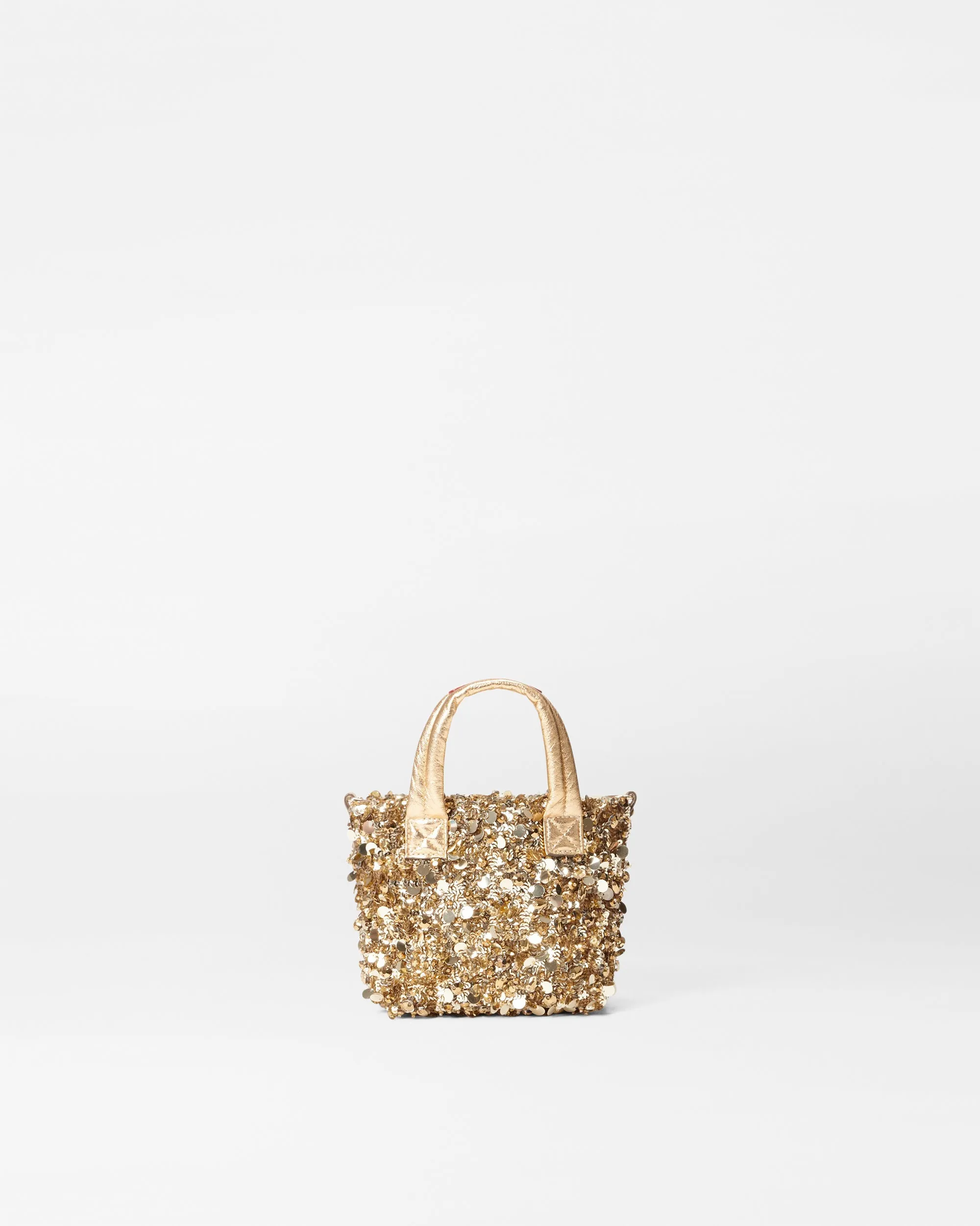 Gold Multi Sequin Petite Metro Tote Deluxe